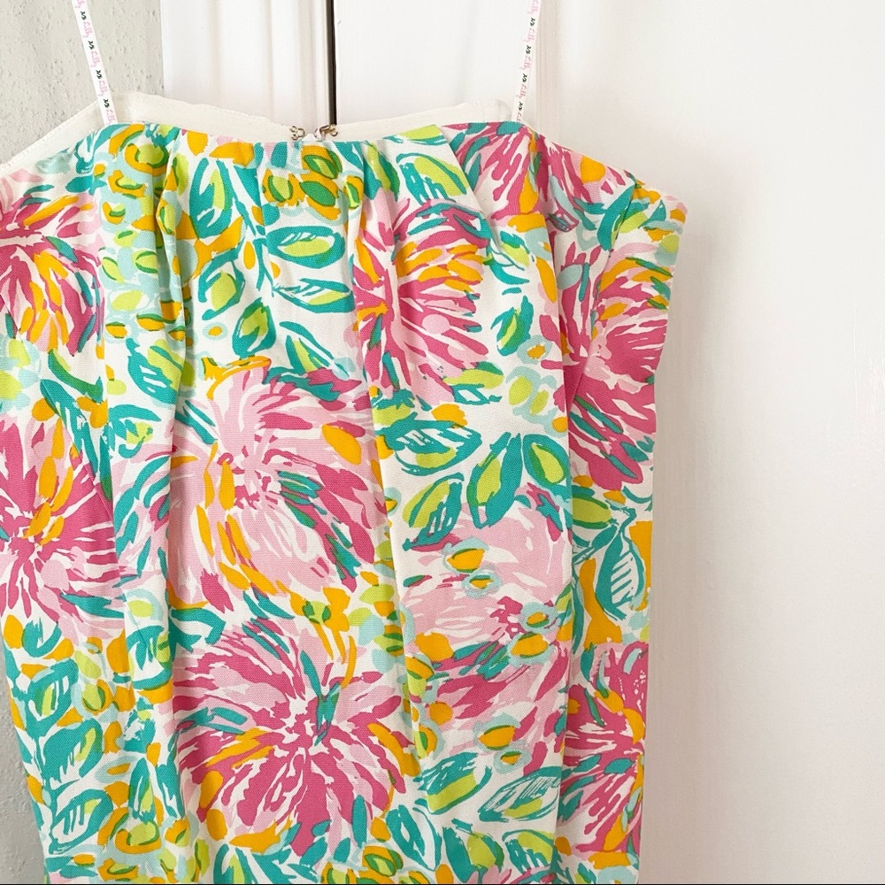 Lilly Pulitzer | Strapless Watercolor Floral Print